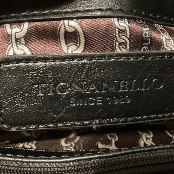 Tignanello Brown Leather Dome Bag - Picture 8 of 8